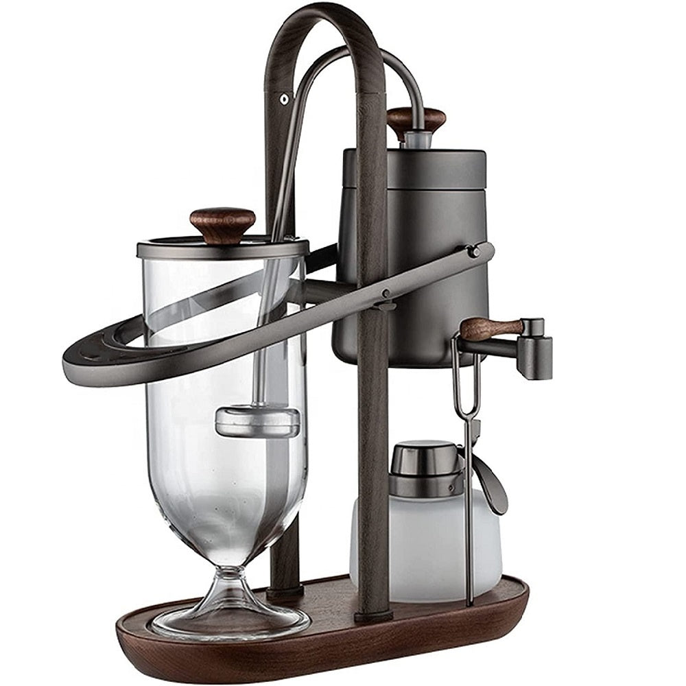 IN Stock Belgian Luxury Royal Family Balance Syphon Siphon Coffee Maker Coffee Tea Dual Use Removable Water Tank Low Noise