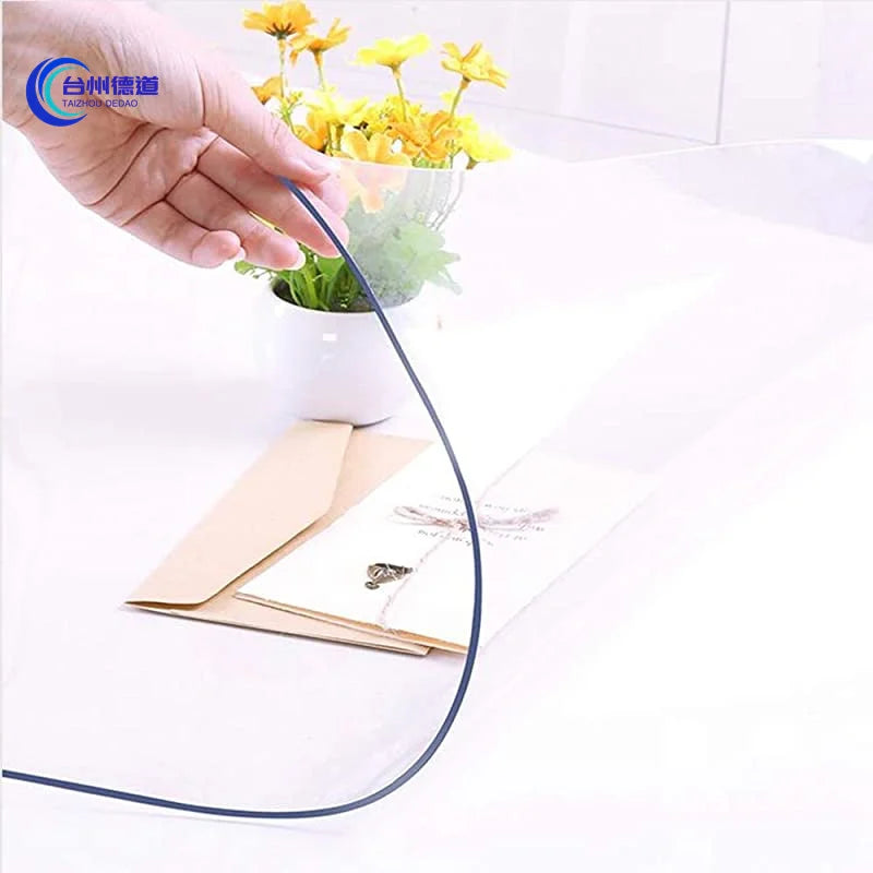 Latest Design Modern Washable PVC Plastic Tablecloth for Home Use Reversible & Stain Resistant