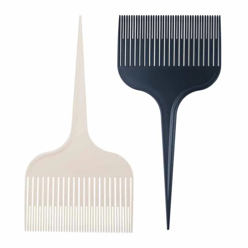 Professional Fashion Portable Plastic Parting Comb Wide Tooth Barber Tools Salon Hair Styling Accessories Commercial Use