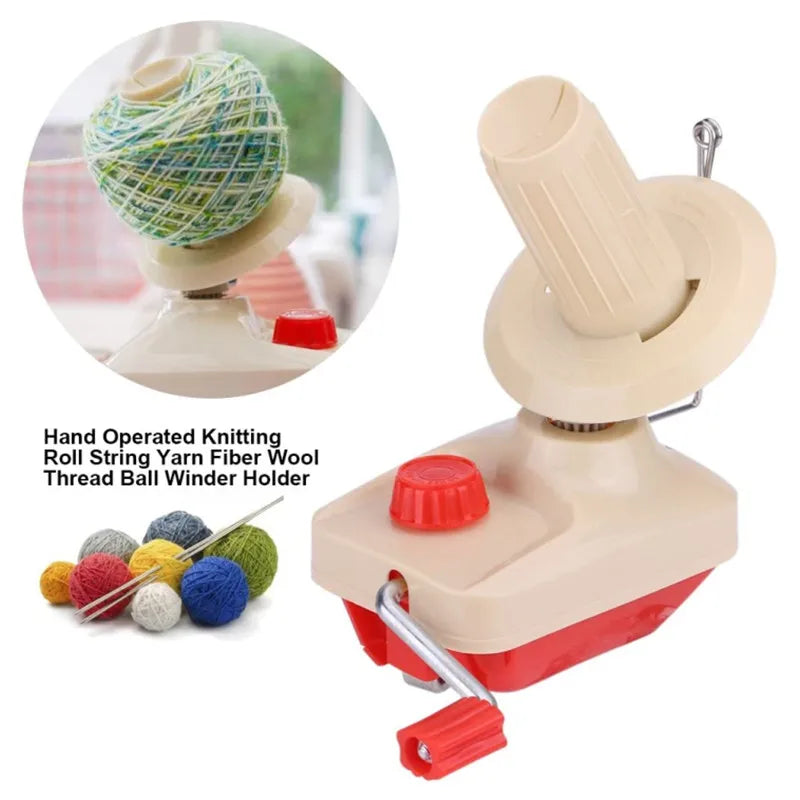 Knitting Crochet Hand Embroidery Cotton Sheep Wool Spinning Bobbin Winder Thread Yarn Swift Cone Ball Winder Machine