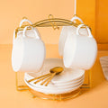 European Simplism Style Cup Ceramic Coffee Tea Cup and Suacer Sets Mug Cup Coffee