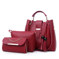 Pu Leather Classic Ladies Shoulder Tote Bag Good Price Women Purses 2024 Handbags Set