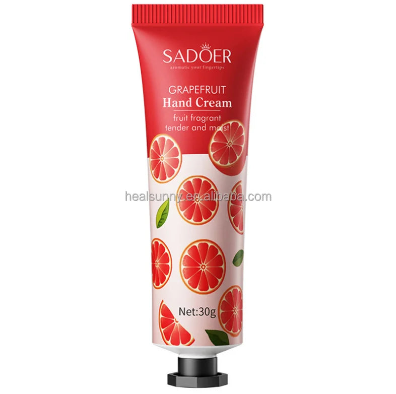 OEM Natural Fruit Hand Cream Whitening Care 10 Flavors Moisturiser Repair Lotion Hand Cream Gift Set