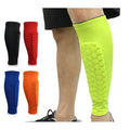Custom Logo Calf Compression Sleeve Brace Support Sport Soccer Football Leg Protection Pads Honeycomb Shin Guard