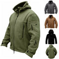 Custom Men's Thermal Breathable Tactical Fleece Jacket Warm Tactical Jacket Hoody Coat Winter Fleece Jacket
