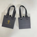 Customized Logo Black Tote Box Kraft Paper Jewelry Personalized Gift Box with Handles Drawer Packaging