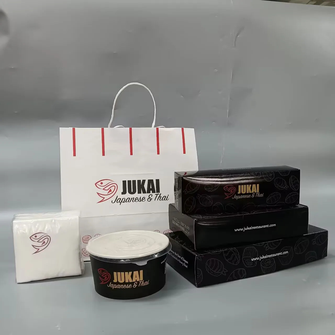 Fastfood Packaging with Customization Options Paper Bag with Handle Paper Box and Bowl for Fastfood Food Grade Biodegradable
