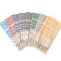 Factory Wholesale Luxury Turkish Cotton Embossed Tassel Beach Towel Adult Size Diamond Lattice Design Quick-Dry Everyday