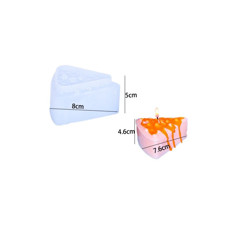 New Design blueberry cake candle silicone mold scent molds food grade silicone ice soap cake candle molds