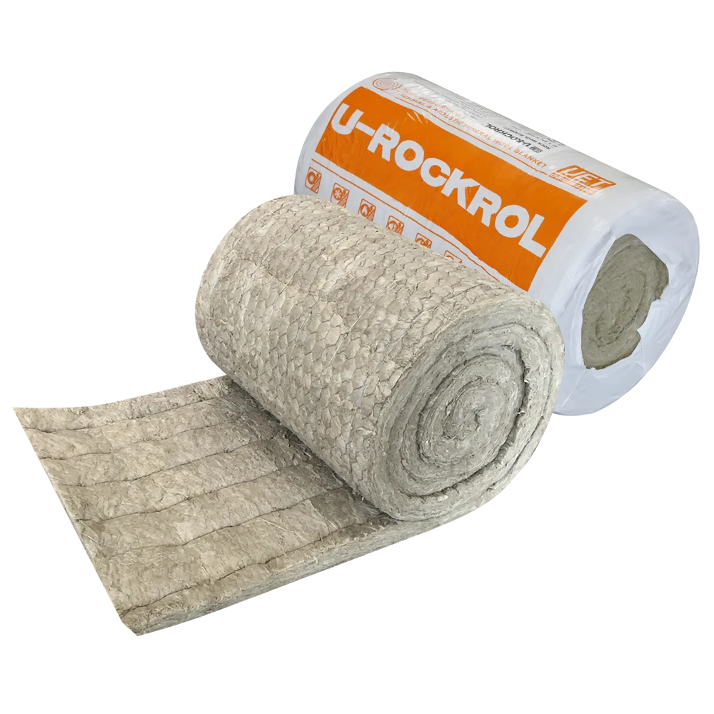 UET Eurpore CE Flexible Fireproof Basalt Wool Mat with Wire Mesh Fire Rated 75mm Thick Mineral Rock Wool Blanket