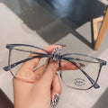 Fashionable Oversized Eyewear for Women New Blue Light Glasses Copper Replaceable Prescription Lens Optical Trending Eye Wear
