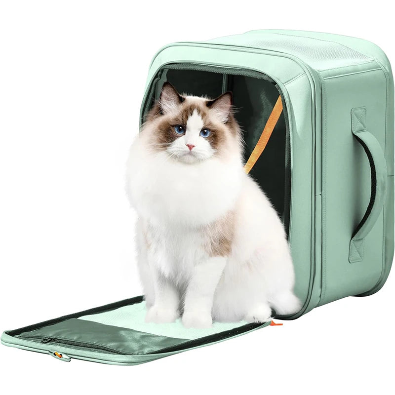 Dog Cat Carrier Backpack Pet Backpack Carrier Lightweight Hiking Backpack Cat Carrier 3-Side Ventilation