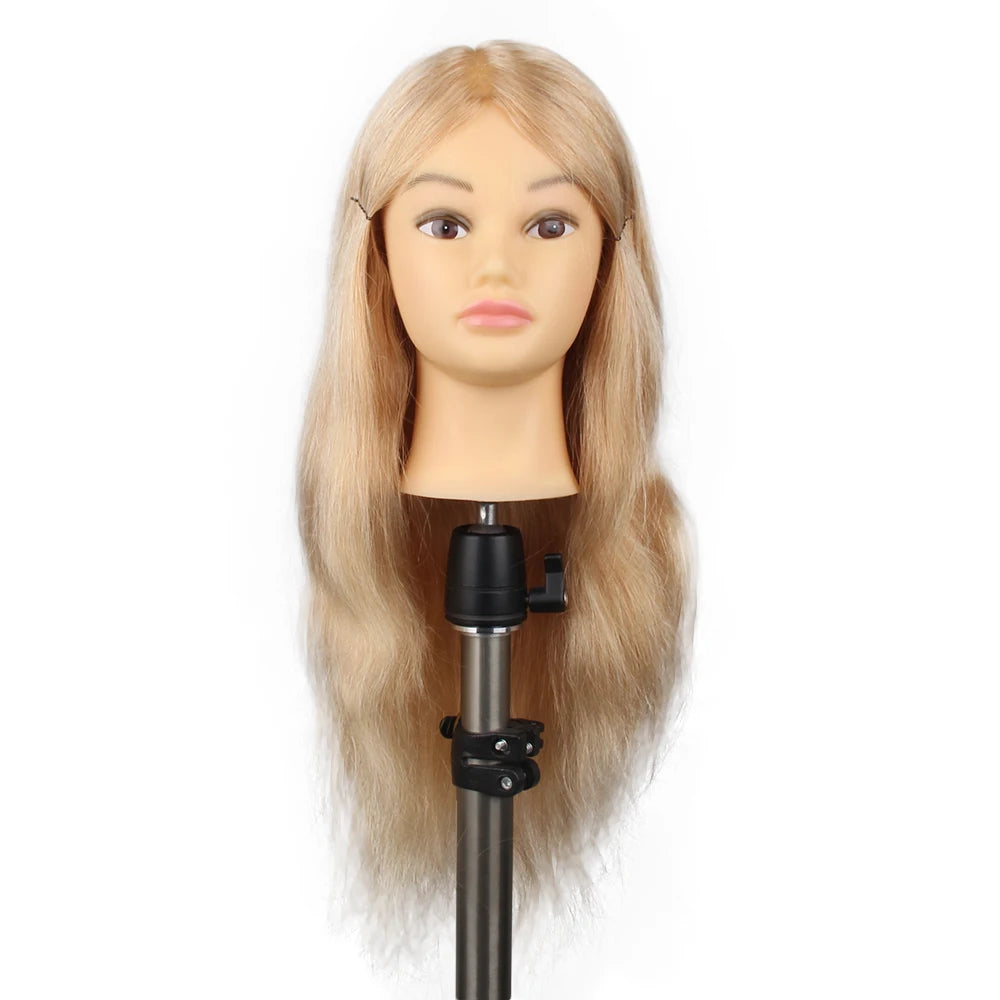 Cheap Barber 100%  Human Hair Training Maniques Dummy Hair Heads Female for Training