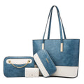 2025Fashionable Luxury Painted Handbags Women Purses Shoulder Leather Tote 4Pcs Ladies Bags Handbag Set