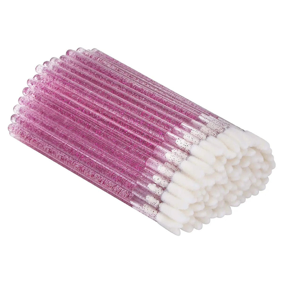 Lint Free Crystal Lip Gloss Applicator Stick Wands Glitter Wholesale Disposable Flocking Cotton Lip Brush MegaBDM