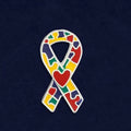 Multiple Color Metal Brooch Soft Enamel Gold-Plated Badge DIY Custom Autism Awareness Ribbon Puzzle for