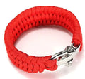 Durable Simple Survival Bracelet for Camping and Outdoor Activities Nylon with U Shaped Buckle for Climbing Casual and Tours