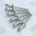 Open Type Blind Rivets in 5/32 3/16 1/8 Sizes SS304 Stainless Steel with Dome Flat Countersunk Head Round POP Rivets Remaches