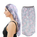 African Pattern Long Hair Satin Bonnet Long Braiding Bonnet Sleep Cap Satin Hair Bonnet
