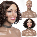 H1142-S2  Cheap Price Heads Mannequin Fashion Female Head for Wig Display Plastic Mannequin Head With Shoulder