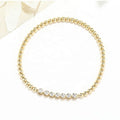 Fine Jewelry 18k Gold Lab Diamond Beads Bracelets MegaBDM