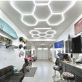 Honeycomb LED Light Ceiling Working Lights Hexagon Installation LED Garage Light