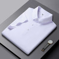 Wholesale Summer Ice Silk Men's Brand Polo Shirt Seamless with No Trace Business Casual Elastic Breathable Blank Golf Polo Shirt