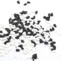 Mini White Black Sesame Seeds Stickers Polymer Clay Gingeli Sprinkles Slime Fillers 500g Chinese Wholesale Supplier
