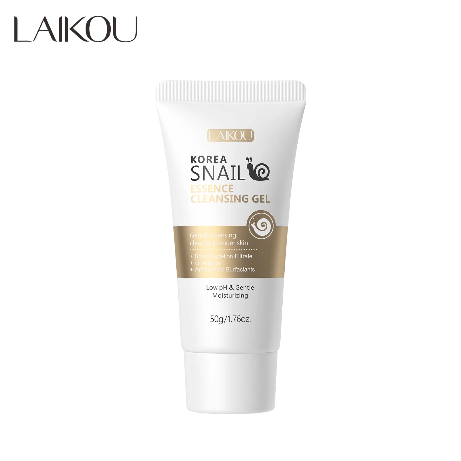 LAIKOU KOREA SNAIL ESSENCE CLEANSING GEL 50g Hyaluronic Acid Anti-Wrinkle Cream Brightening Moisturizing Face Facial Cleanser