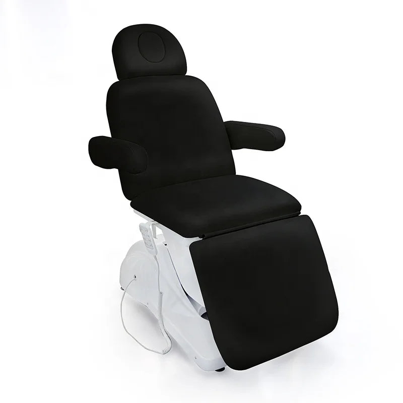 Yimmi Electric Spa Massage Treatment Chair Facial Lash Tattoo Bed Beauty Salon Furniture Black Electric Beauty Bed