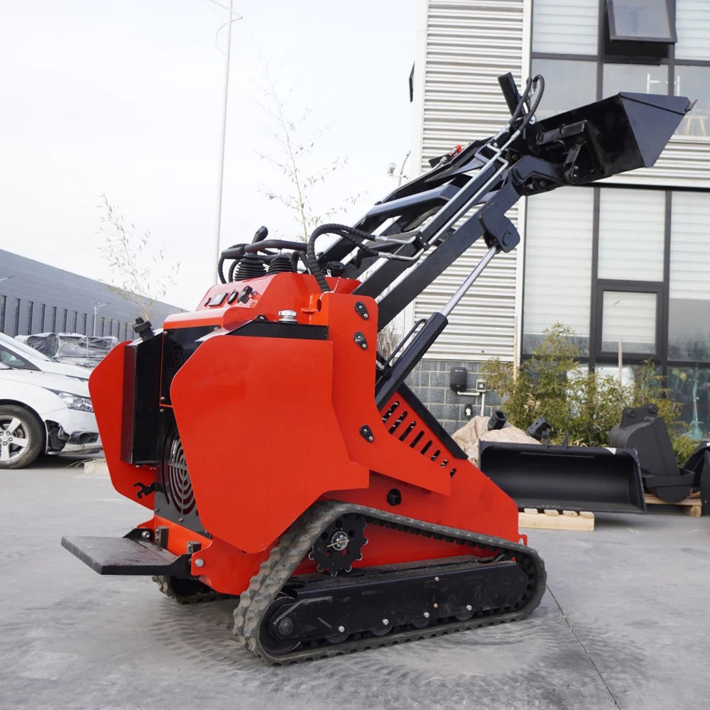 HTS580 China Manufacturer Diesel Small Wheel Track Mini Skid Steer Loader CE EPA