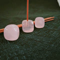 HY Welcomed Design Natural Rose Quartz Gemstone Incense Stick Holder Egg Stone Easter Gift