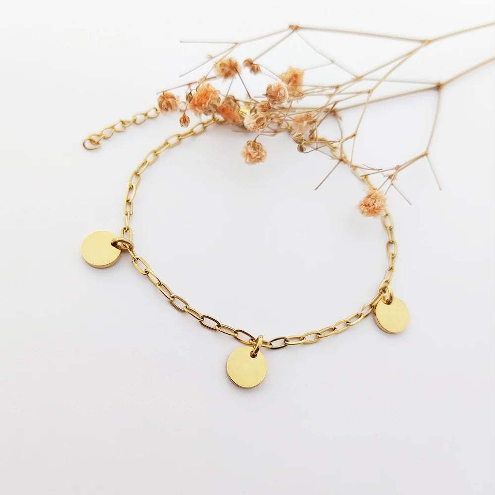 Disc Bracelet Stainless Steel Gravure Bijoux Coin Custom Jewelry Laser Engrave Machines for Small Jewelry