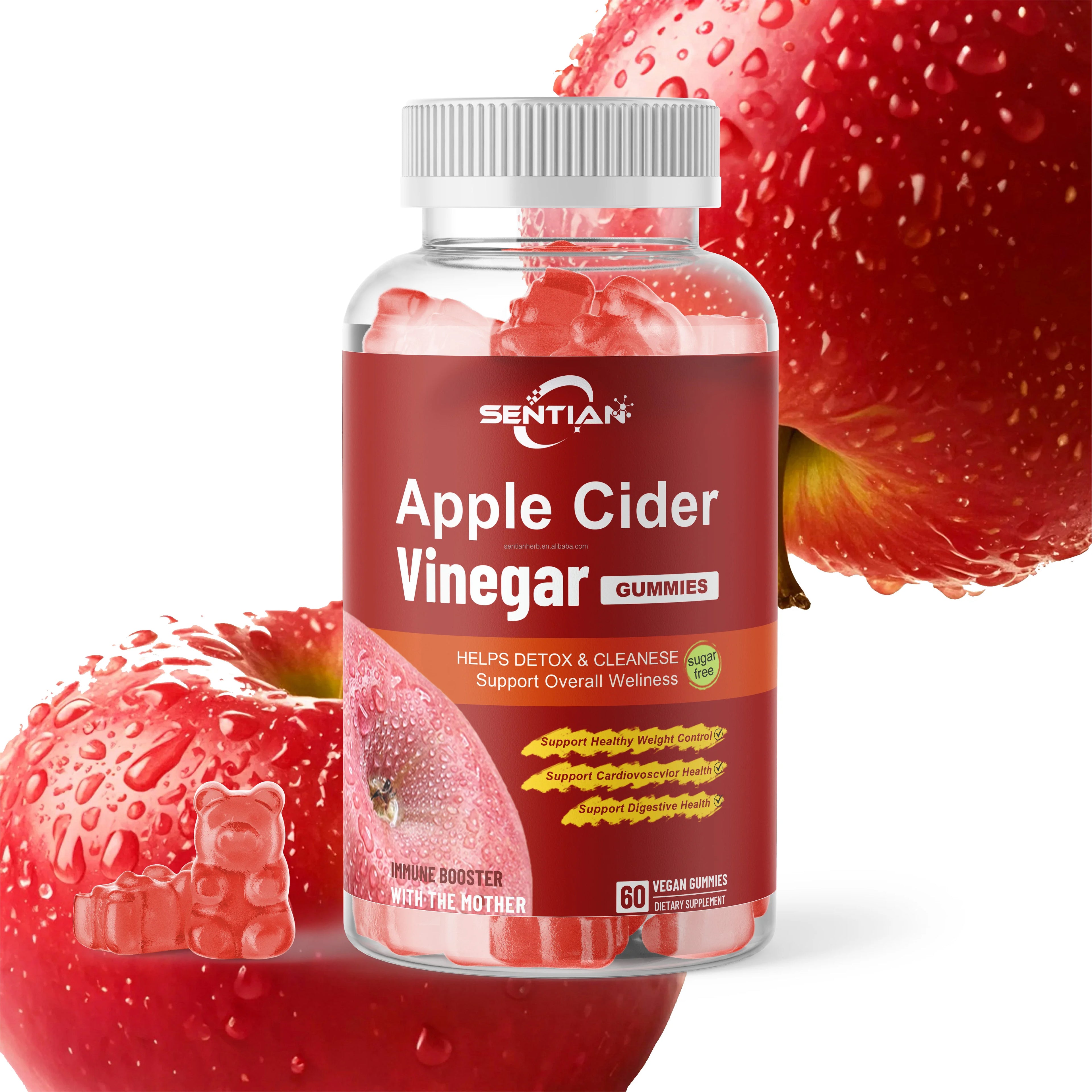 Private Label Apple Cider Gummies Health Supplement Products apple Cider Vinegar Gummies