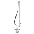 Wrought Iron Balcony Baluster Spindle  for Staircase Railing Handrail Balcony Balustrade Gate Fence Parts