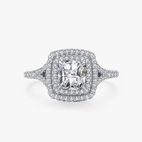 Ailmay New Arrival Trendy 925 Sterling Silver Luxury Square Cubic Zirconia Rings for Women Wedding Engagement Fine Jewelry Gift
