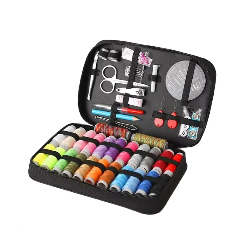 97pcs Sewing Set Sewing Tool Set Needle and Thread Kit for Sewing Needlework Kit with Fabric Box
