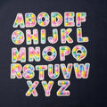The New Hot Cartoon Embroidered Patches Wholesale 3D Clothing Decoration Iridescent Applique Custom 26 Letter Embroidery Patch