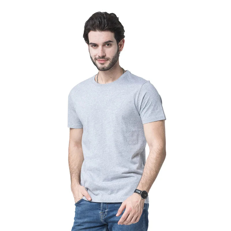 Evertop 100% Organic Baumwolle Leere Cotton Kosong Tee T-Shirt Remeras Blanc Playeras Camisetas De Algodon No Name Al Por Mayor