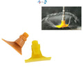 1 2 YS  1/2" 3/4" ABS/PU Wide Angle Flat Fan Water Spray Nozzle Coal Washing Machine Nozzle