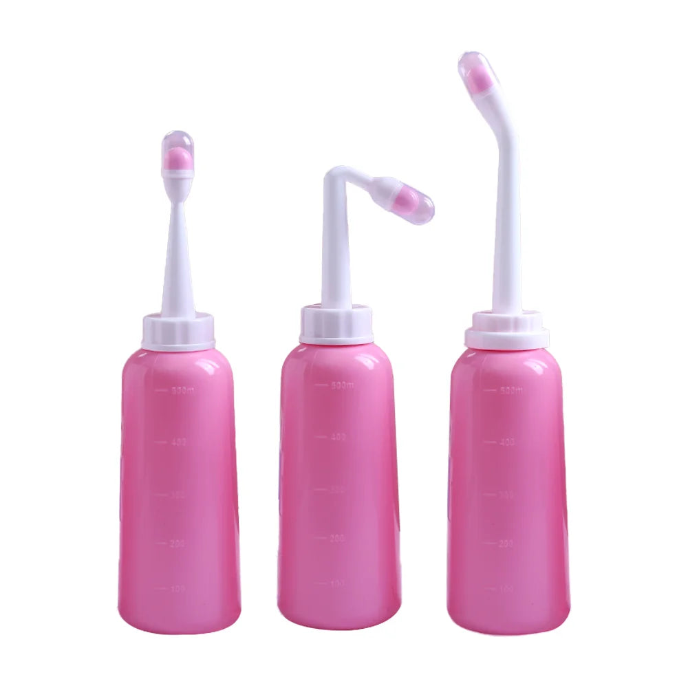 Portable 500ml Travel Bidet Sprayer Rinse Bottle Household Anal Douche Woman Vaginal Irrigator