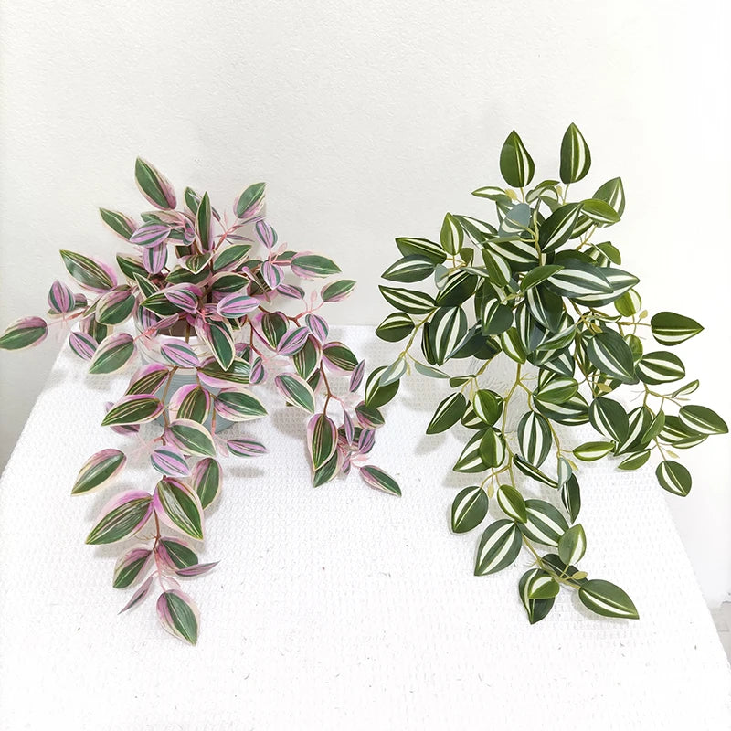 New Design Artificial Plastic Leaf Vine Artificial Hanging Plant Decorative Greenery