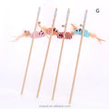 Linen Feather Bell Bait Cat Toy Solid Wood Bell Wooden Pole Teasing Interactive Pet Movement Toy