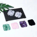 Skincare Mini Jade Stone Eye Pad Amethyst Cooling Eye Mask for Anti Aging Therapy Heart Shaped Rose Quartz Under Eye Patch