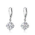 Luxury Engagement Jewelry Moissanite D VVS1 Sterling Silver Platinum Drop Earrings Pendientes Mujer Earrings Women Luxury 2023