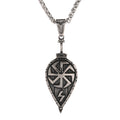 Nordic Design Kolovrat Amulet Symbol Stainless Steel Norse Shield Amulet Necklace Viking Jewelry