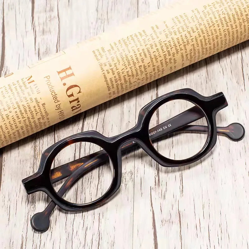 2022 Top Grade Quality Acetate Frames Reading Glasses Handmade Acetate Optical Eyewear Eyeglasses for Men or Women Animal Oem