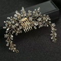 ML833 Fashion Crystal Hair Comb Bridal Handmade Crystal Hair Comb Wedding Headdress