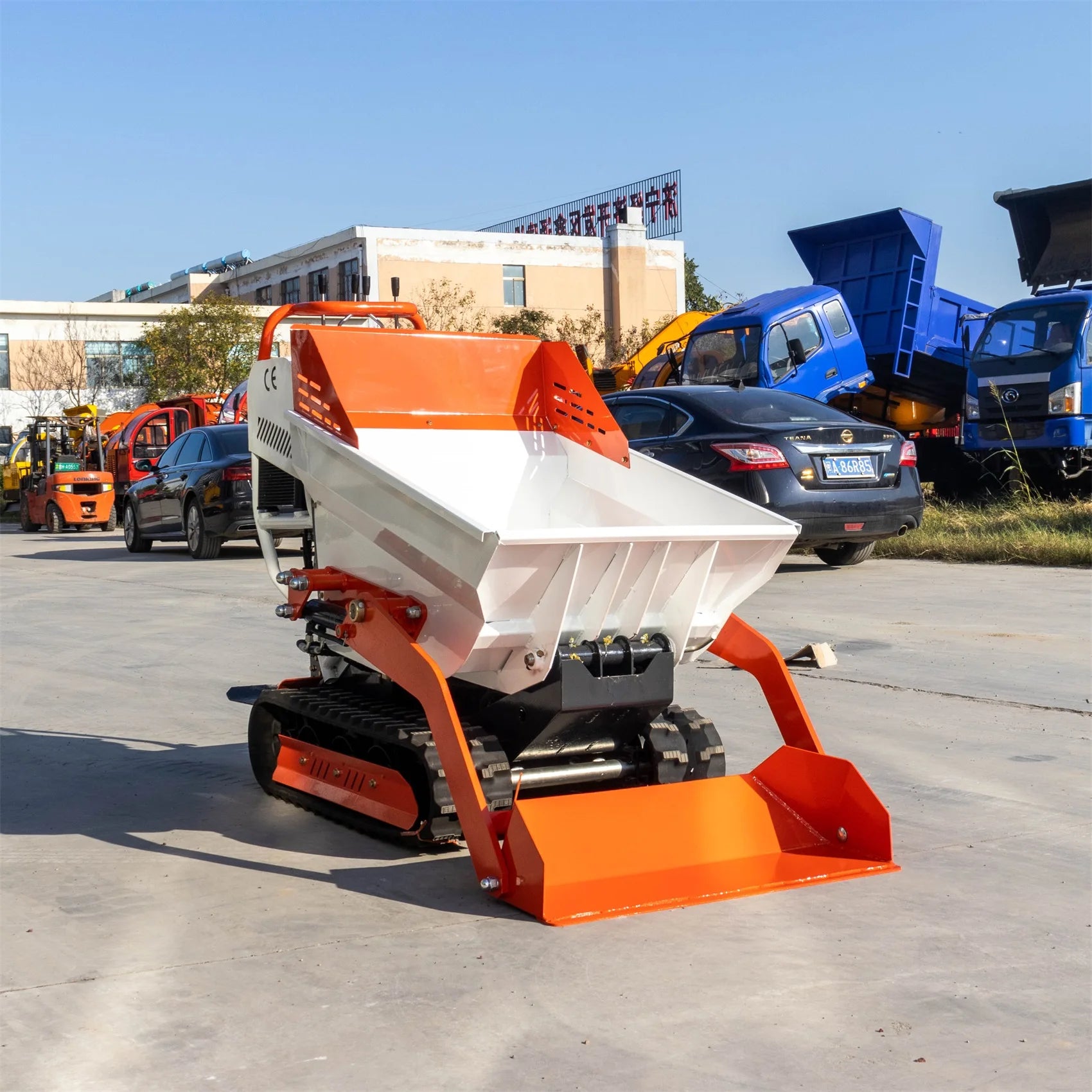 2022 New Hydraulic Small Crawler Truck Smart Mini Dumper for Sale Loading Capacity 500kgs