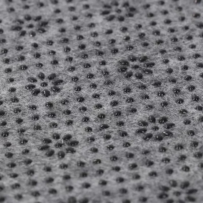 200*100cm Polyester Felt Tufting Backing Cloth Fabric Composite Drop Plastic Dot Non-slip Secondary Cloth Rug Pad Carpet Fabric